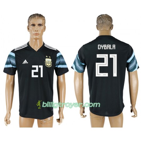 Billige Fotballdrakter Argentina Paulo Dybala 21 VM 2018 Bortedraktsett