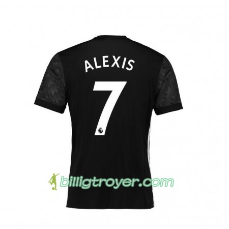 Billige Fotballdrakter Manchester United Alexis Sanchez 7 Bortedraktsett 2017/18 Kortermet