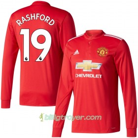 Billige Fotballdrakter Manchester United Rashford Hjemmedraktsett 2017/18 Langermet