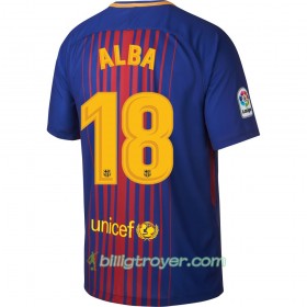 Billige Fotballdrakter FC Barcelona Alba Hjemmedraktsett 2017/18 Kortermet