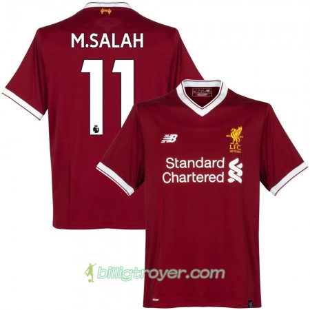 Billige Fotballdrakter Liverpool M. Salah Hjemmedraktsett 2017/18 Kortermet