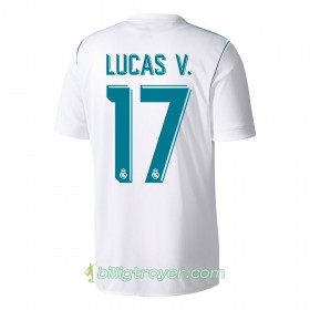 Billige Fotballdrakter Real Madrid Lucas V. Hjemmedraktsett 2017/18 Kortermet