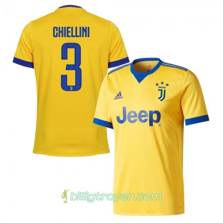 Billige Fotballdrakter Juventus Chiellini 3 Bortedraktsett 2017/18 Kortermet