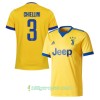 Billige Fotballdrakter Juventus Chiellini 3 Bortedraktsett 2017/18 Kortermet