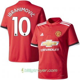 Billige Fotballdrakter Manchester United Ibrahimovic 10 Hjemmedraktsett 2017/18 Kortermet