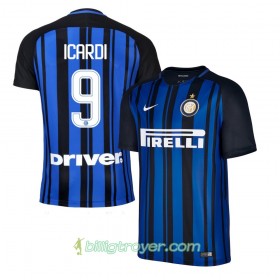Billige Fotballdrakter Inter Icardi 9 Hjemmedraktsett 2017/18 Kortermet