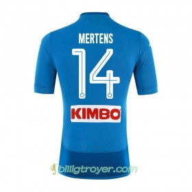 Billige Fotballdrakter SSC Napoli Mertens 14 Hjemmedraktsett 2017/18 Kortermet