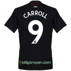 Billige Fotballdrakter West Ham United Carroll 9 Bortedraktsett 2017/18 Kortermet
