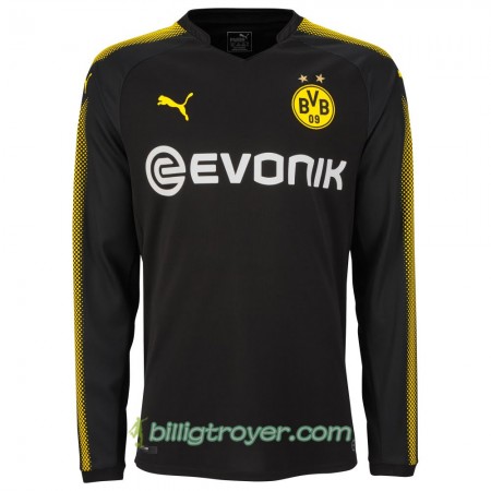 Billige Fotballdrakter Borussia Dortmund Bortedraktsett 2017/18 Langermet 