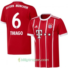 Billige Fotballdrakter FC Bayern München Thiago 6 Hjemmedraktsett 2017/18 Kortermet