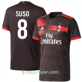 Billige Fotballdrakter AC Milan Suso 8 Tredjedraktsett 2017/18 Kortermet