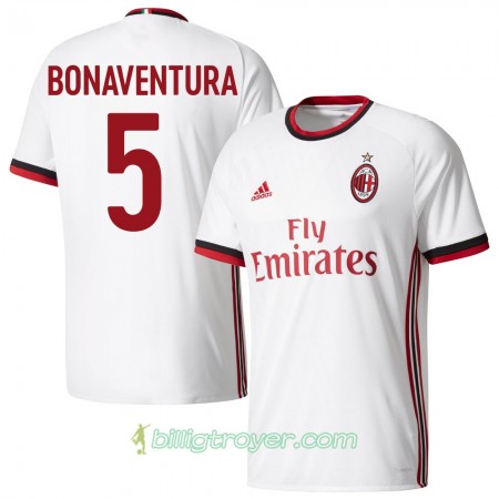 Billige Fotballdrakter AC Milan Bonaventura 5 Bortedraktsett 2017/18 Kortermet
