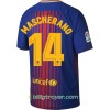 Billige Fotballdrakter FC Barcelona Mascherano 14 Hjemmedraktsett 2017/18 Kortermet