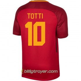 Billige Fotballdrakter AS Roma Totti 10 Hjemmedraktsett 2017/18 Kortermet