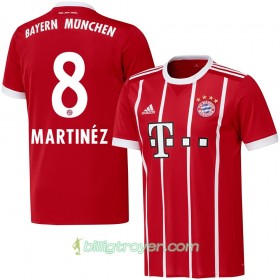 Billige Fotballdrakter FC Bayern München Martinez 8 Hjemmedraktsett 2017/18 Kortermet
