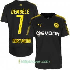 Billige Fotballdrakter Borussia Dortmund Dembélé 7 Bortedraktsett 2017/18 Kortermet