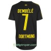 Billige Fotballdrakter Borussia Dortmund Dembélé 7 Bortedraktsett 2017/18 Kortermet