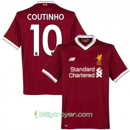 Billige Fotballdrakter Liverpool Coutinho Hjemmedraktsett 2017/18 Kortermet