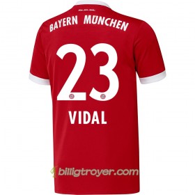 Billige Fotballdrakter FC Bayern München Vidal 23 Hjemmedraktsett 2017/18 Kortermet