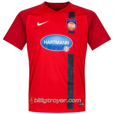 Billige Fotballdrakter 1. FC Heidenheim Domácí Hjemmedraktsett 2017/18 Kortermet