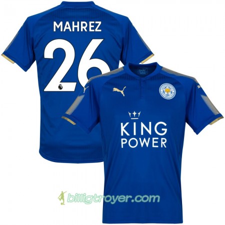 Billige Fotballdrakter Leicester City Mahrez Hjemmedraktsett 2017/18 Kortermet