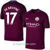 Billige Fotballdrakter Manchester City De Bruyne Bortedraktsett 2017/18 Kortermet