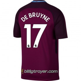 Billige Fotballdrakter Manchester City De Bruyne Bortedraktsett 2017/18 Kortermet