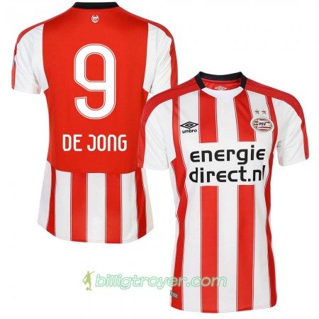 Billige Fotballdrakter PSV De Jong 9 Hjemmedraktsett 2017/18 Kortermet
