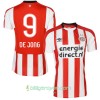 Billige Fotballdrakter PSV De Jong 9 Hjemmedraktsett 2017/18 Kortermet