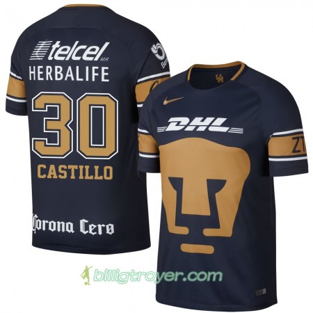 Billige Fotballdrakter Pumas UNAM Castillo Hjemmedraktsett 2017/18 Kortermet