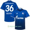 Billige Fotballdrakter FC Schalke 04 Embolo 36 Hjemmedraktsett 2017/18 Kortermet