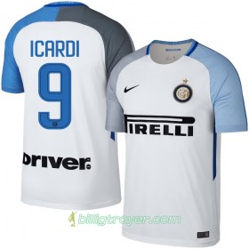 Billige Fotballdrakter Inter Icardi 9 Bortedraktsett 2017/18 Kortermet