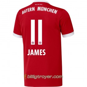 Billige Fotballdrakter FC Bayern München James 11 Hjemmedraktsett 2017/18 Kortermet