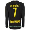 Billige Fotballdrakter Borussia Dortmund Dembélé 7 Bortedraktsett 2017/18 Langermet