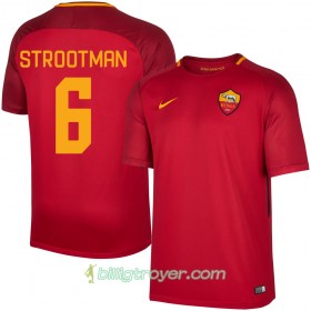 Billige Fotballdrakter AS Roma Strooman 6 Hjemmedraktsett 2017/18 Kortermet