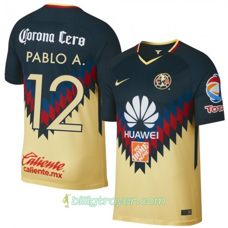 Billige Fotballdrakter Club América Pablo A. Hjemmedraktsett 2017/18 Kortermet