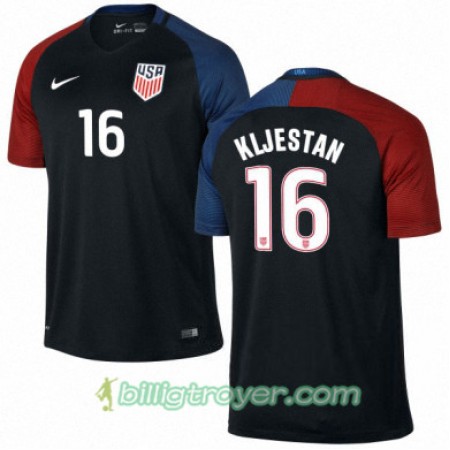 Billige Fotballdrakter USA SACHA KLJESTAN Bortedraktsett 2016/17 Kortermet