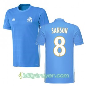 Billige Fotballdrakter Olympique de Marseille Morgan Sanson 8 Bortedraktsett 2017/18 Kortermet