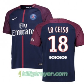 Billige Fotballdrakter Paris SG Giovani Lo Celso 18 Hjemmedraktsett 2017/18 Kortermet