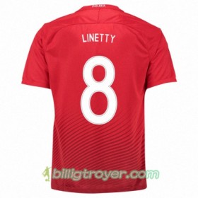 Billige Fotballdrakter Polen KAROL LINETTY Bortedraktsett Euro 2016