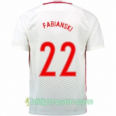 Billige Fotballdrakter Polen LUKASZ FABIANSKI Hjemmedraktsett Euro 2016