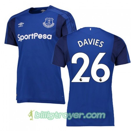 Billige Fotballdrakter Everton DAVIES Hjemmedraktsett 2017/18 Kortermet