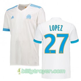 Billige Fotballdrakter Olympique de Marseille MAXIME LOPEZ 27 Hjemmedraktsett 2017/18 Kortermet