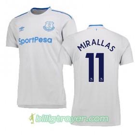 Billige Fotballdrakter Everton MIRALLAS Bortedraktsett 2017/18 Kortermet