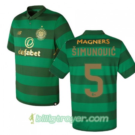 Billige Fotballdrakter Celtic FC JOZO SIMUNOVIC Bortedraktsett 2017/18 Kortermet