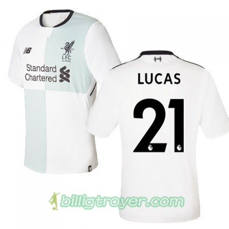 Billige Fotballdrakter Liverpool LUCAS 21 Bortedraktsett 2017/18 Kortermet