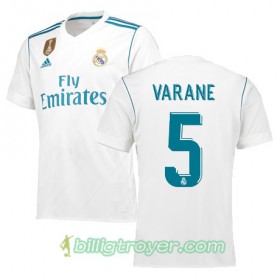 Billige Fotballdrakter Real Madrid VARANE 5 Hjemmedraktsett 2017/18 Kortermet