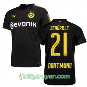 Billige Fotballdrakter Borussia Dortmund SCHURRLE 21 Bortedraktsett 2017/18 Kortermet