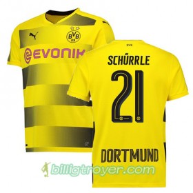 Billige Fotballdrakter Borussia Dortmund SCHURRLE 21 Hjemmedraktsett 2017/18 Kortermet