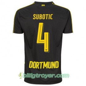 Billige Fotballdrakter Borussia Dortmund SUBOTIC 4 Bortedraktsett 2017/18 Kortermet